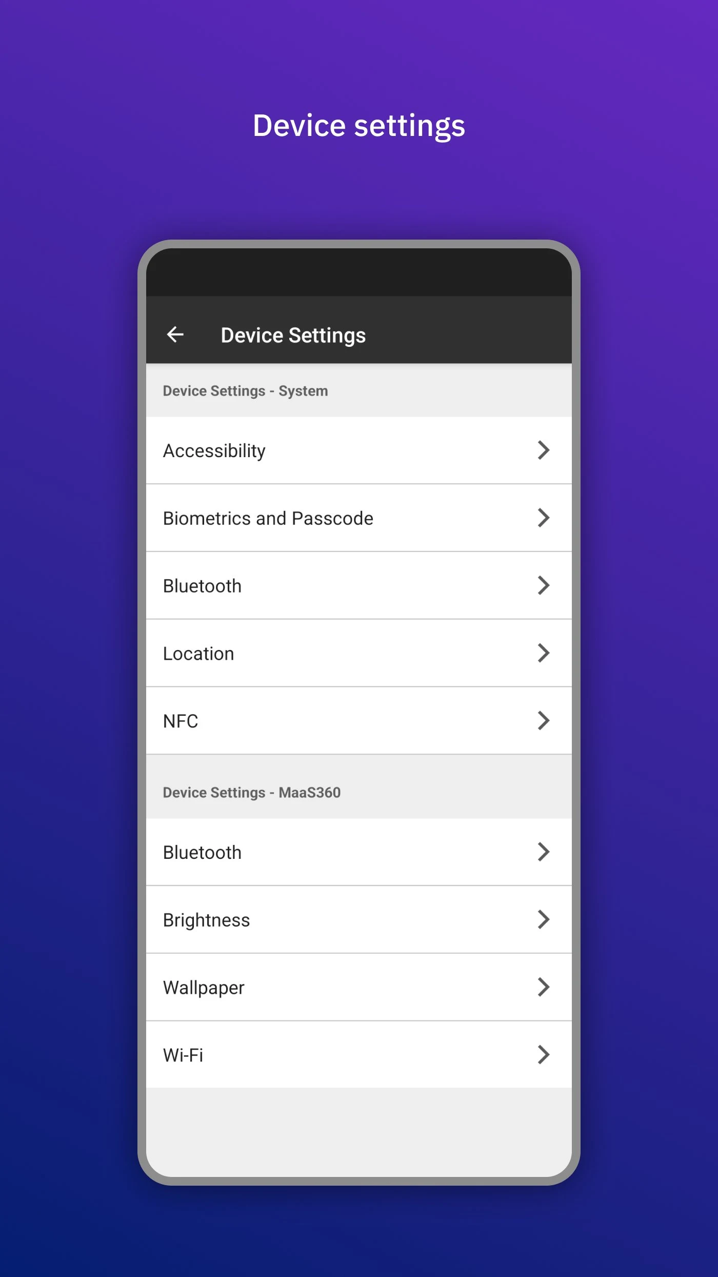 IBM MaaS360 Launcher (Beta) screenshot