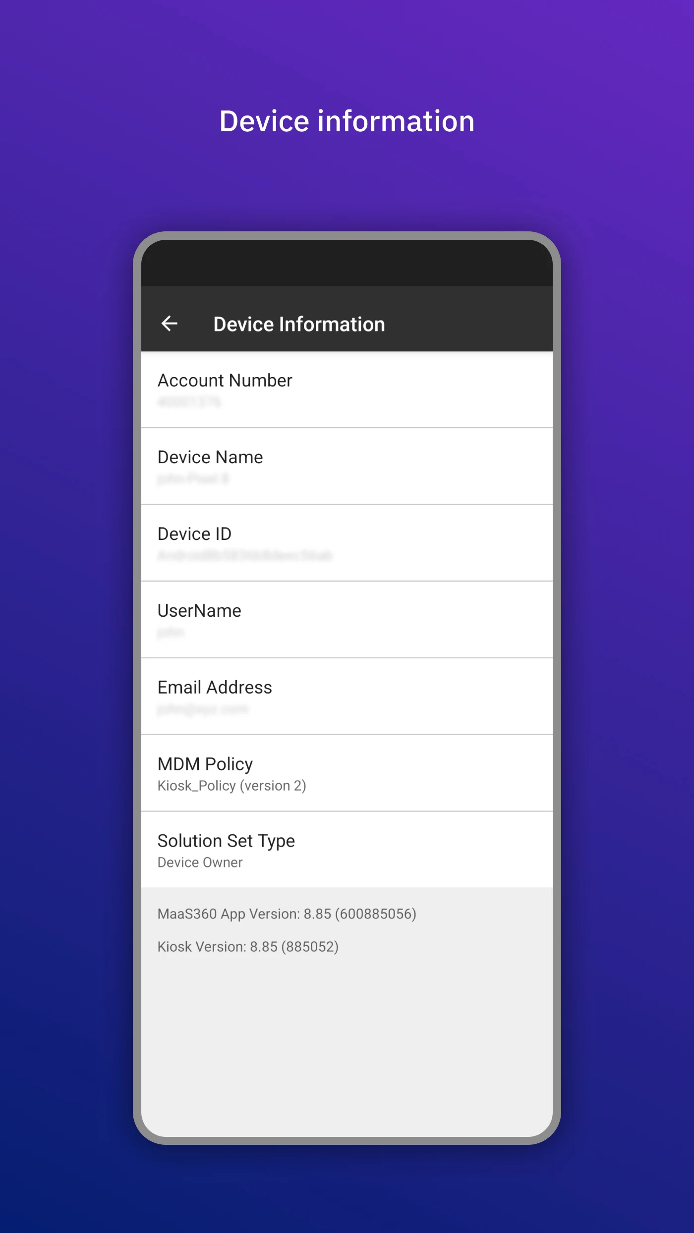 IBM MaaS360 Launcher (Beta) screenshot